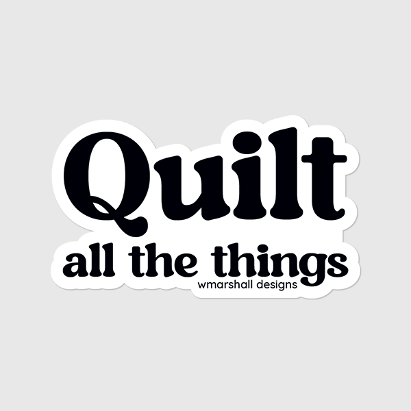 3" Sewing Sticker - Quilt