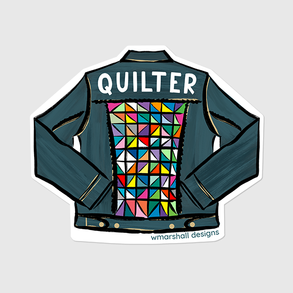 3" Sticker - "Quilter"